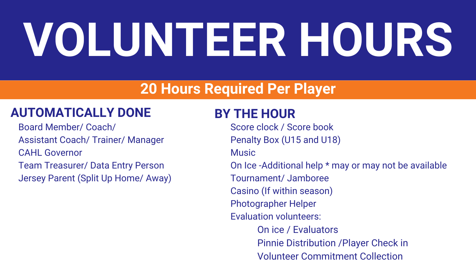 VOLUNTEER HOURS